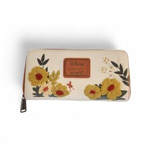 Loungefly Disney Fox & Hound Cream Floral Wallet